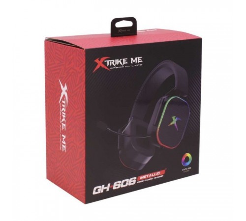 Навушники Xtrike ME GH-606 XBOX/PS/PC USB+3.5 мм RGB Black (GH-606) Навушники Xtrike ME GH-606 XBOX/PS/PC USB+3.5 мм RGB Black (GH-606)