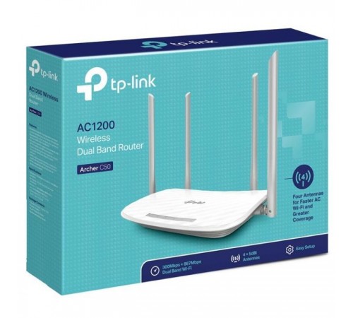 Маршрутизатор TP-Link Archer C50 (Archer-C50) Маршрутизатор TP-Link Archer C50 (Archer-C50)