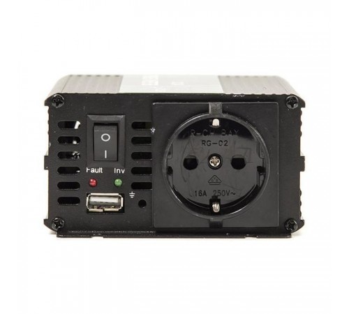 Автомобільний інвертор 24V/220V 300W, USB 5V 1A, HYM300-242 PowerPlant (KD00MS0002) Автомобільний інвертор 24V/220V 300W, USB 5V 1A, HYM300-242 PowerPlant (KD00MS0002)