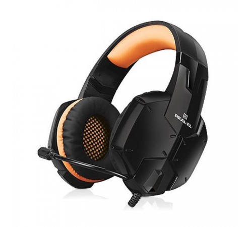 Навушники REAL-EL GDX-7700 SURROUND 7.1 black-orange Навушники REAL-EL GDX-7700 SURROUND 7.1 black-orange