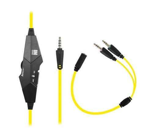 Наушники Gemix N4 Black-Yellow Gaming Наушники Gemix N4 Black-Yellow Gaming