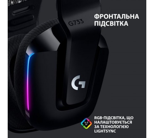 Наушники Logitech G733 Lightspeed Wireless RGB Gaming Headset Black (981-000864) Наушники Logitech G733 Lightspeed Wireless RGB Gaming Headset Black (981-000864)