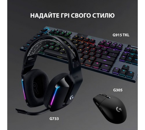 Наушники Logitech G733 Lightspeed Wireless RGB Gaming Headset Black (981-000864) Наушники Logitech G733 Lightspeed Wireless RGB Gaming Headset Black (981-000864)