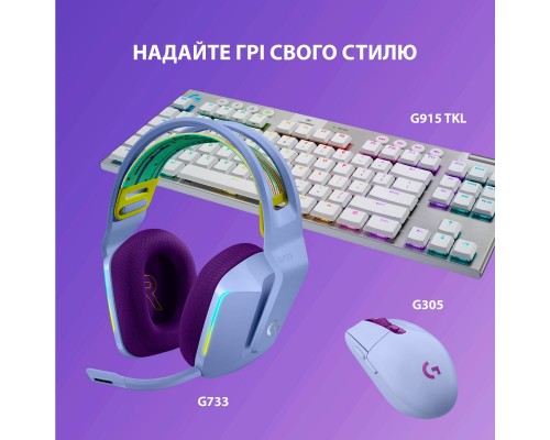 Навушники Logitech G733 Lightspeed Wireless RGB Gaming Headset Lilac (981-000890) Навушники Logitech G733 Lightspeed Wireless RGB Gaming Headset Lilac (981-000890)