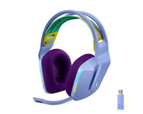 Навушники Logitech G733 Lightspeed Wireless RGB Gaming Headset Lilac (981-000890) Навушники Logitech G733 Lightspeed Wireless RGB Gaming Headset Lilac (981-000890)