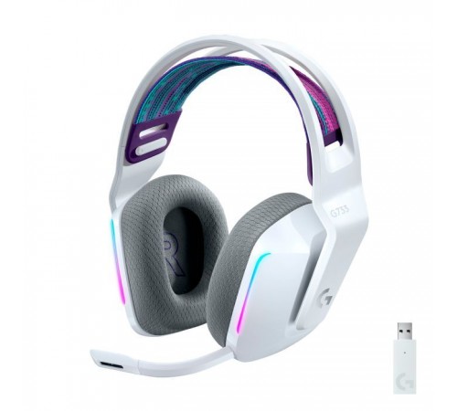 Наушники Logitech G733 Lightspeed Wireless RGB Gaming Headset White (981-000883) Наушники Logitech G733 Lightspeed Wireless RGB Gaming Headset White (981-000883)