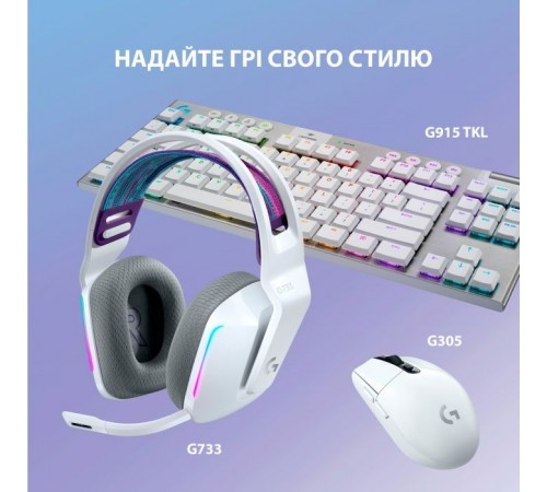 Наушники Logitech G733 Lightspeed Wireless RGB Gaming Headset White (981-000883) Наушники Logitech G733 Lightspeed Wireless RGB Gaming Headset White (981-000883)