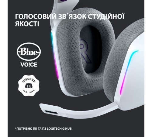 Наушники Logitech G733 Lightspeed Wireless RGB Gaming Headset White (981-000883) Наушники Logitech G733 Lightspeed Wireless RGB Gaming Headset White (981-000883)