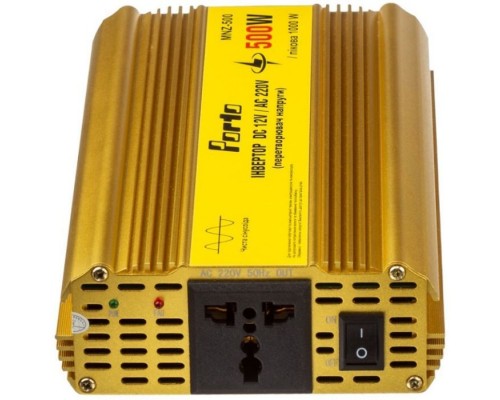 Автомобильный инвертор 12V/220V 500W, чистая синусоида Porto (MNZ-500) Автомобильный инвертор 12V/220V 500W, чистая синусоида Porto (MNZ-500)