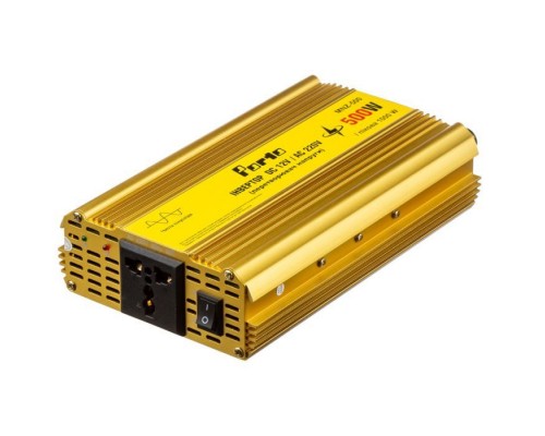 Автомобильный инвертор 12V/220V 500W, чистая синусоида Porto (MNZ-500) Автомобильный инвертор 12V/220V 500W, чистая синусоида Porto (MNZ-500)