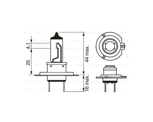 Автолампа Bosch галогеновая 55W (1 987 302 071)