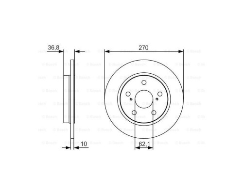 Тормозной диск Bosch 0 986 479 S64