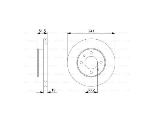 Тормозной диск Bosch 0 986 479 377 Тормозной диск Bosch 0 986 479 377