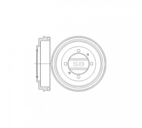 Гальмівний диск HI-Q SD4318 Гальмівний диск HI-Q SD4318