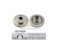 Гальмівний диск Nipparts J3314024