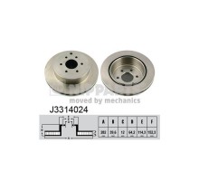 Гальмівний диск Nipparts J3314024