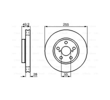 Гальмівний диск Bosch 0 986 478 858