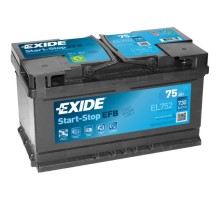 Аккумулятор автомобильный EXIDE START-STOP EFB 75A (EL752)