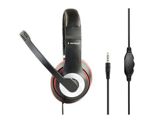 Наушники Gembird MHS-03-BKRD Black/Red (MHS-03-BKRD) Наушники Gembird MHS-03-BKRD Black/Red (MHS-03-BKRD)