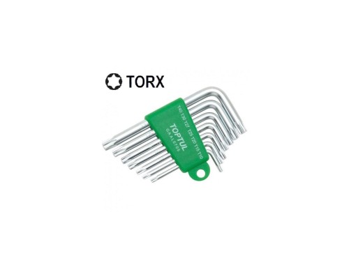 Набір інструментів Toptul ключів TORX Г-обр. T10-T40 7од. (GAAL0705) Набір інструментів Toptul ключів TORX Г-обр. T10-T40 7од. (GAAL0705)
