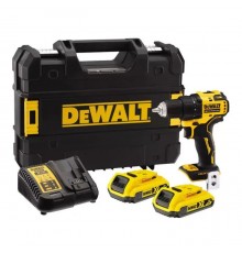 Шуруповерт DeWALT XR Li-Ion 18 В, 65 Нм, 2 АКБ + ЗП, кейс (DCD708D2T)