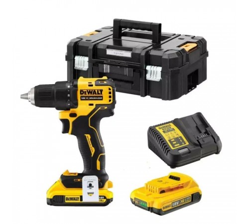 Шуруповерт DeWALT XR Li-Ion 18 В, 65 Нм, 2 АКБ + ЗП, кейс (DCD708D2T) Шуруповерт DeWALT XR Li-Ion 18 В, 65 Нм, 2 АКБ + ЗП, кейс (DCD708D2T)