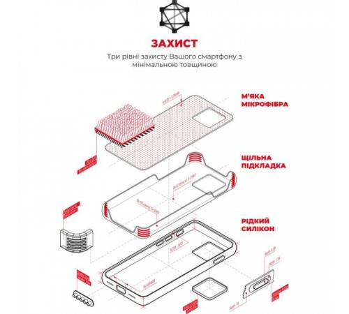 Чохол до мобільного телефона Armorstandart ICON2 Case Apple iPhone 12/12 Pro Red (ARM60585)