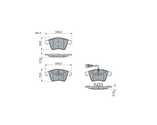 Тормозные колодки Bosch 0 986 494 107
