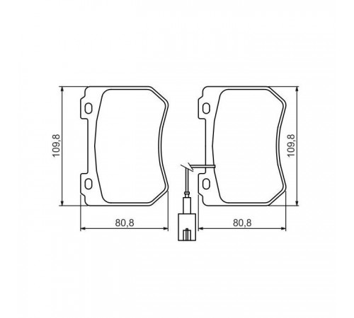 Гальмівні колодки Bosch 0 986 494 402 Гальмівні колодки Bosch 0 986 494 402