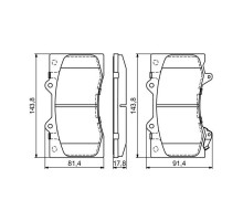 Тормозные колодки Bosch 0 986 494 693