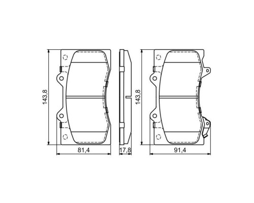 Тормозные колодки Bosch 0 986 494 693