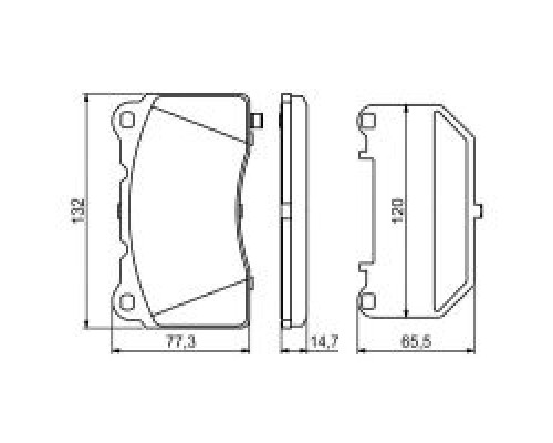 Тормозные колодки Bosch 0986494880 Тормозные колодки Bosch 0986494880