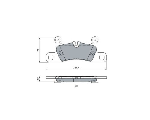 Тормозные колодки Bosch 0986495371