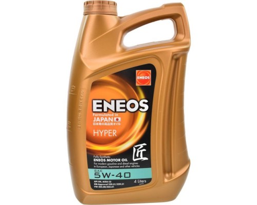 Моторное масло ENEOS HYPER 5W-40 4л (EU0031301N) Моторное масло ENEOS HYPER 5W-40 4л (EU0031301N)