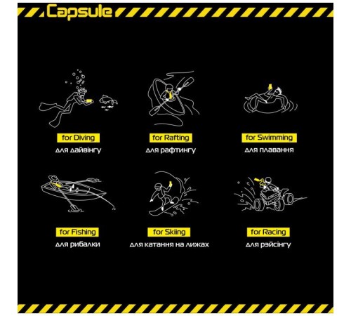 Чохол до мобільного телефона Armorstandart Capsule Waterproof Case Yellow (ARM59234) Чохол до мобільного телефона Armorstandart Capsule Waterproof Case Yellow (ARM59234)