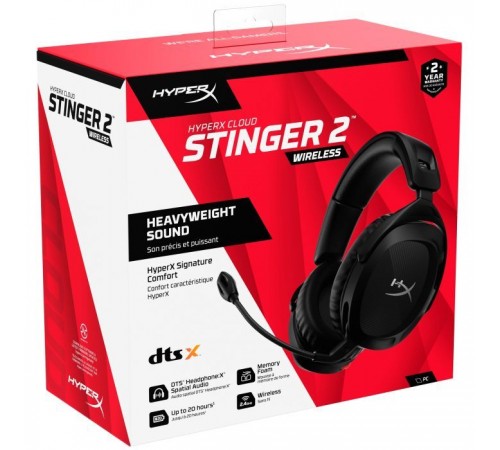 Наушники HyperX Cloud Stinger 2 Wireless Black (676A2AA) Наушники HyperX Cloud Stinger 2 Wireless Black (676A2AA)