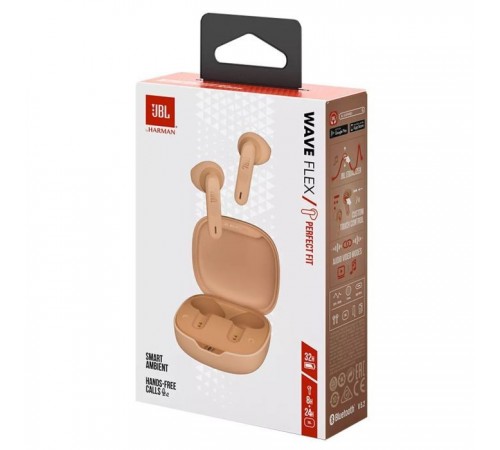 Наушники JBL Wave Flex TWS Beige (JBLWFLEXBEG) Наушники JBL Wave Flex TWS Beige (JBLWFLEXBEG)