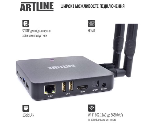 Медиаплеер Artline TvBox KM6 (KM6) Медиаплеер Artline TvBox KM6 (KM6)