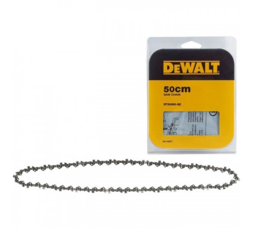 Ланцюг DeWALT 3/8", 1.3 мм, 68 ланок, довжина ланцюга 20"/50 см (DT20690) Ланцюг DeWALT 3/8", 1.3 мм, 68 ланок, довжина ланцюга 20"/50 см (DT20690)