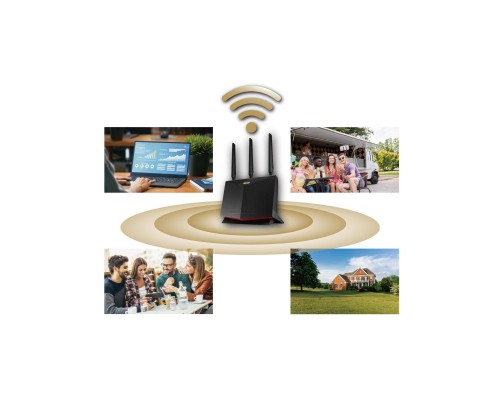 Маршрутизатор ASUS 4G-AC86U (90IG05R0-BM9100) Маршрутизатор ASUS 4G-AC86U (90IG05R0-BM9100)