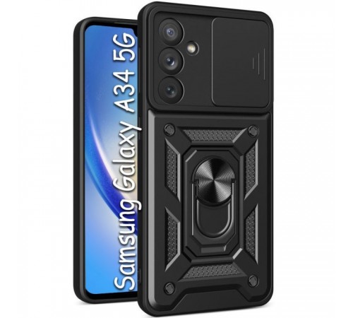 Чохол до мобільного телефона BeCover Military Samsung Galaxy A34 5G SM-A346 Black (709137)