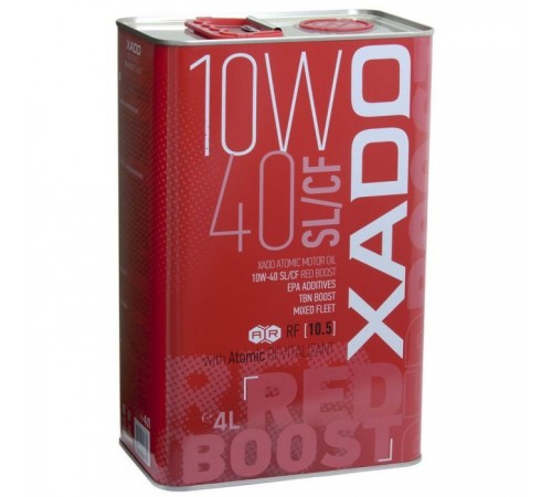 Моторна олива Xado 10W-40 SL/CF, Red Boost 4 л (ХА 26244)