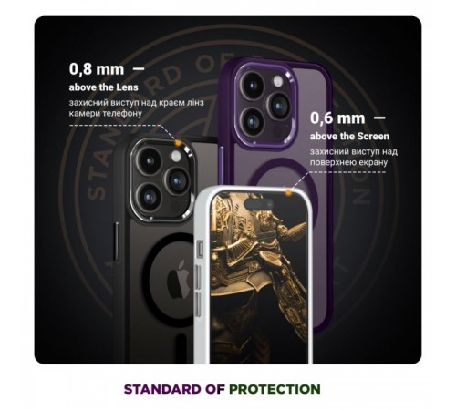 Чохол до мобільного телефона Armorstandart Unit MagSafe Apple iPhone 12 Pro Max Matte Clear Silver (ARM70443) Чохол до мобільного телефона Armorstandart Unit MagSafe Apple iPhone 12 Pro Max Matte Clear Silver (ARM70443)