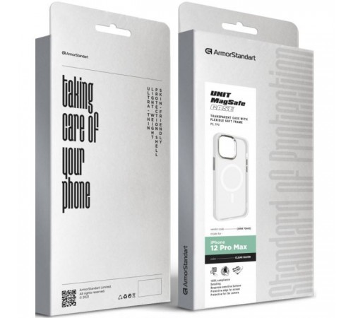 Чохол до мобільного телефона Armorstandart Unit MagSafe Apple iPhone 12 Pro Max Matte Clear Silver (ARM70443) Чохол до мобільного телефона Armorstandart Unit MagSafe Apple iPhone 12 Pro Max Matte Clear Silver (ARM70443)
