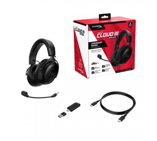 Наушники HyperX Cloud III Wireless Black (77Z45AA) Наушники HyperX Cloud III Wireless Black (77Z45AA)