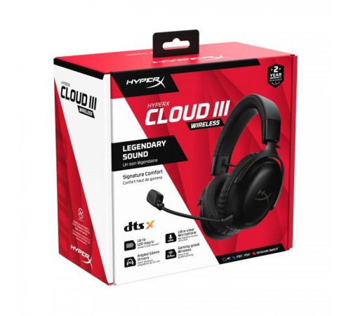 Наушники HyperX Cloud III Wireless Black (77Z45AA) Наушники HyperX Cloud III Wireless Black (77Z45AA)