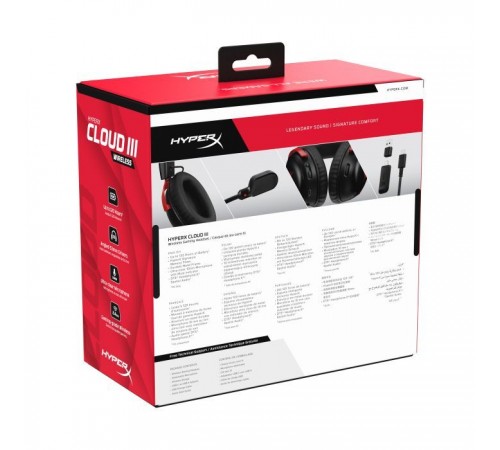 Наушники HyperX Cloud III Wireless Black-Red (77Z46AA) Наушники HyperX Cloud III Wireless Black-Red (77Z46AA)