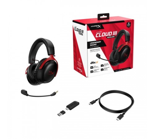Наушники HyperX Cloud III Wireless Black-Red (77Z46AA) Наушники HyperX Cloud III Wireless Black-Red (77Z46AA)