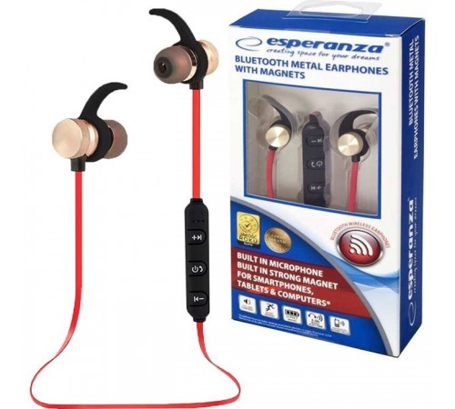 Наушники Esperanza Magnetic Metal Copper (EH186L) Наушники Esperanza Magnetic Metal Copper (EH186L)