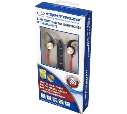 Наушники Esperanza Magnetic Metal Copper (EH186L) Наушники Esperanza Magnetic Metal Copper (EH186L)
